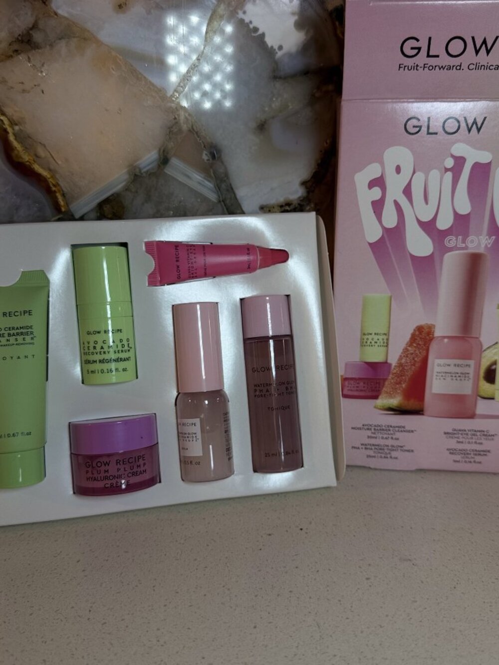 Glow Recipe Fruit Babies Glow & Soothe set (bundle/lot of 5 mini products)